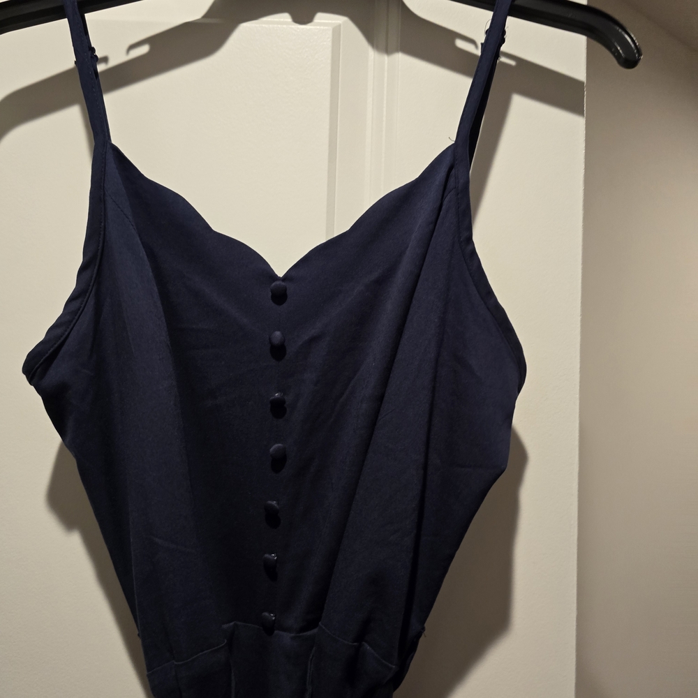 Market & Spruce Navy Romper